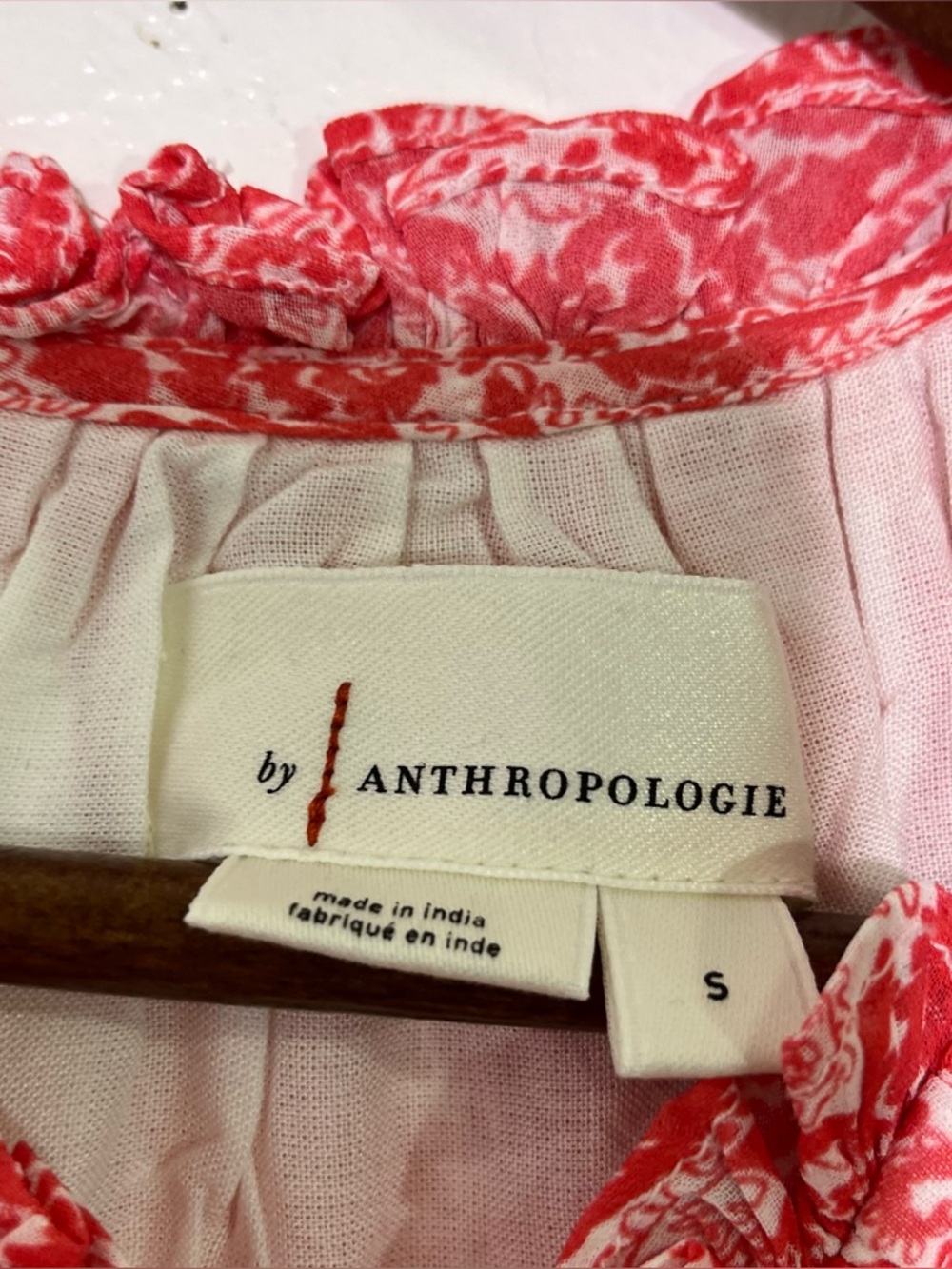 Anthropologie Somerset Halter Mini Dress Pink Coral Paisley Floral Size S - Picture 8 of 12